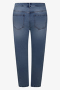 High Rise Slim Leg Denim Jeans Blue (1)