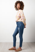 Ripped Skinny Denim Jeans Blue (2)