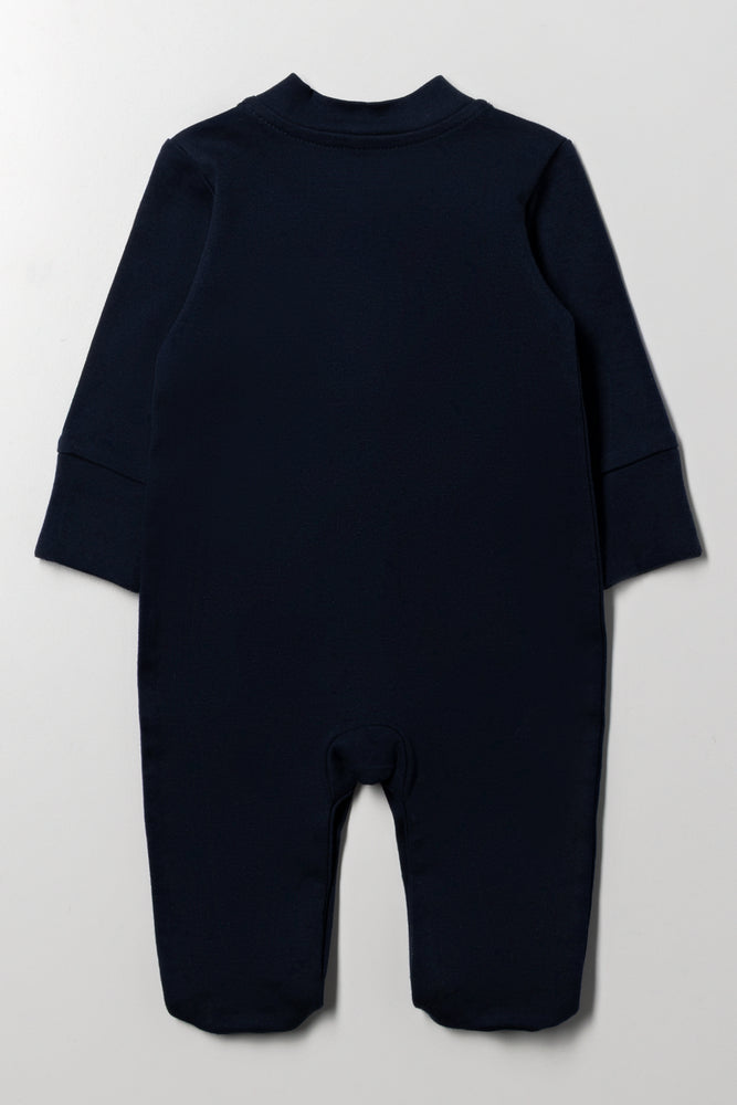 Interlock Babygrow Navy (2)