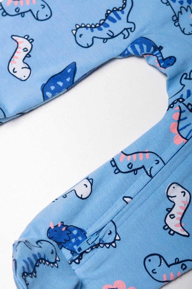 Dinosaur Babygrow Blue (2)