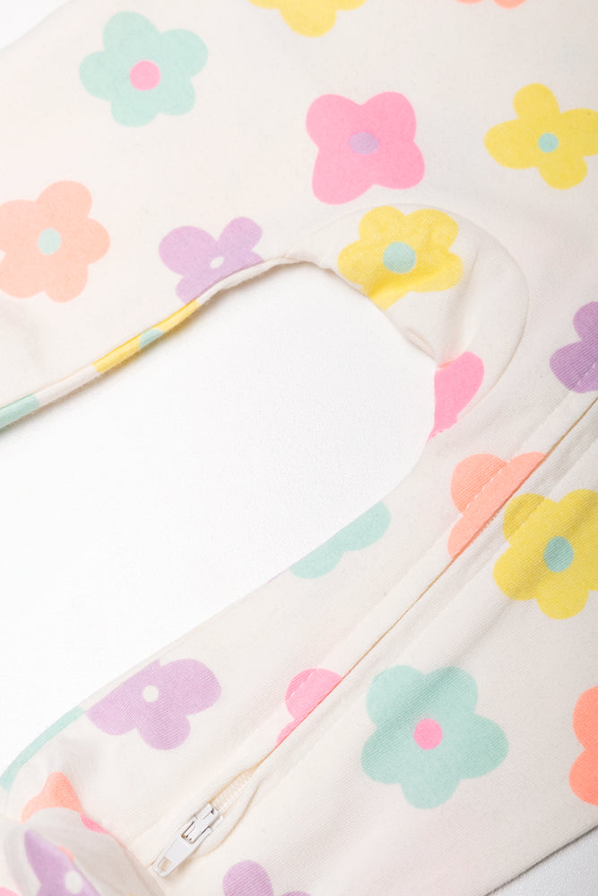 Flower Babygrow Light Pink (2)