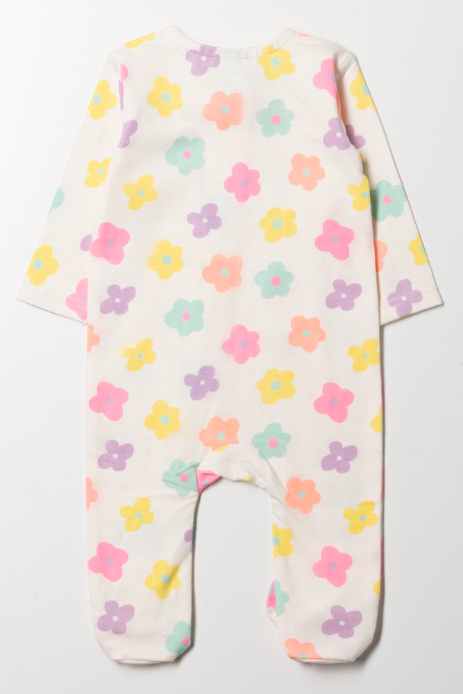 Flower Babygrow Light Pink (3)