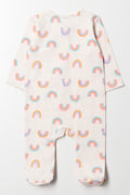 Rainbow Babygrow White (3)