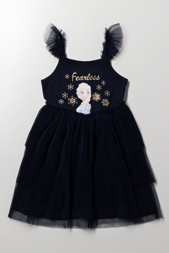 Frozen Tulle Dress Navy