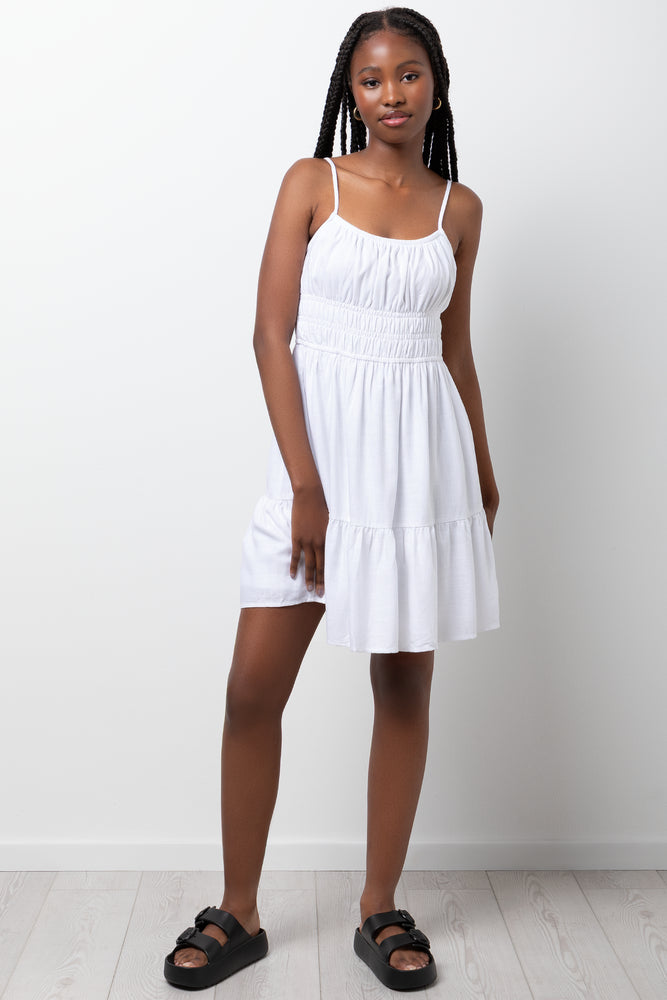 Strappy Fit And Flare Dress White | Dresses & Jumpsuits | Ackermans Strappy Fit And Flare Dress White | Dresses & Jumpsuits | Ackermans