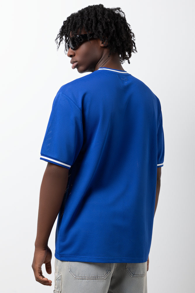 Mesh Sports T-Shirt Blue (2)