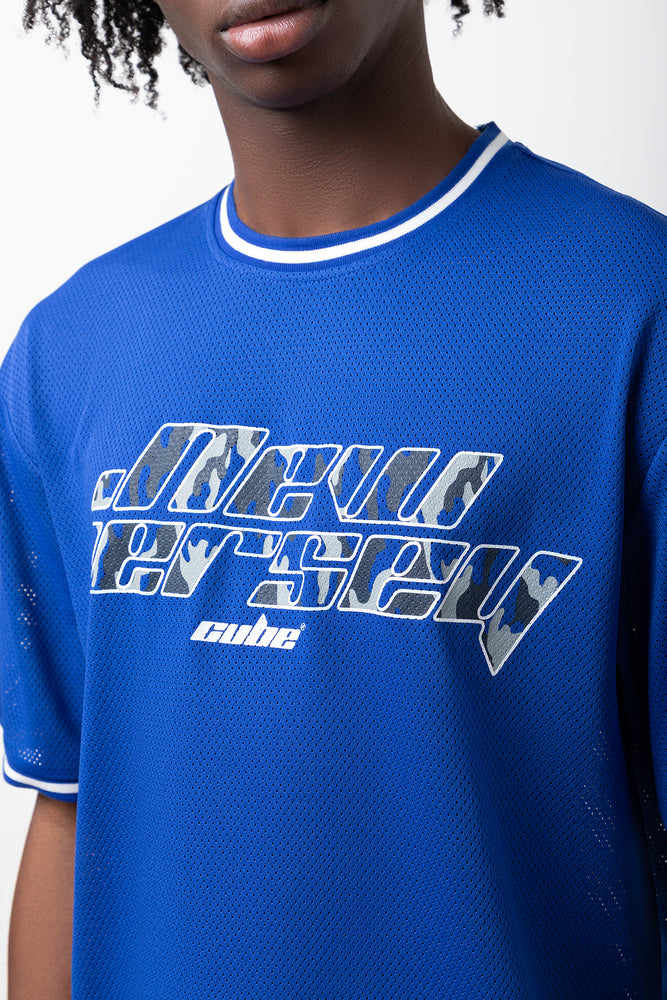 Mesh Sports T-Shirt Blue (3)