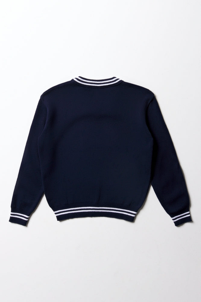 Unisex Long Sleeved Jersey Striped Navy White (3)