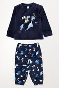 Dinos In Space Island Fleece Pyjama Navy