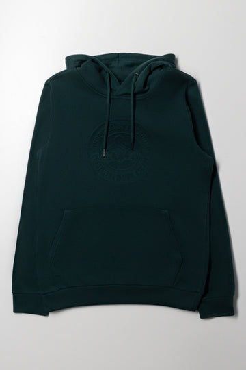 Embossed Hoodie Green