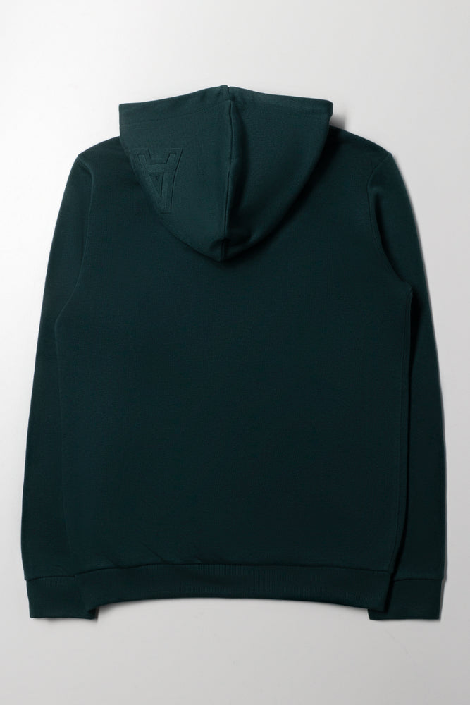 Embossed Hoodie Green (2)