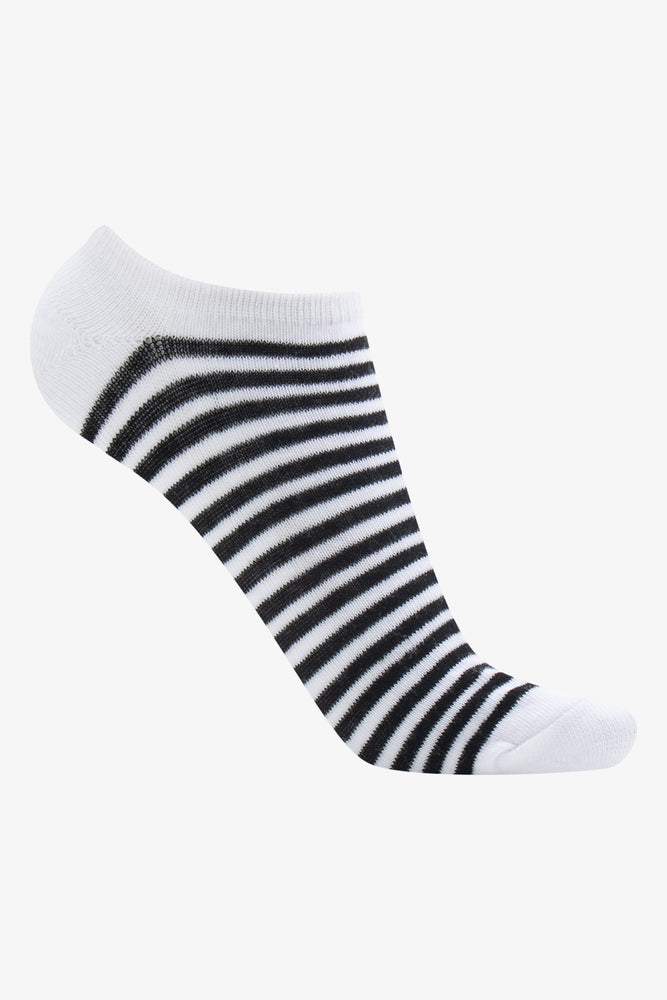 5 Pack Low Cut Socks Black, Grey And White