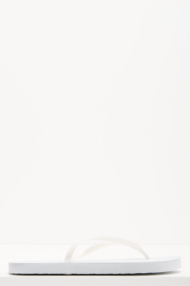 Plain Flip Flop White