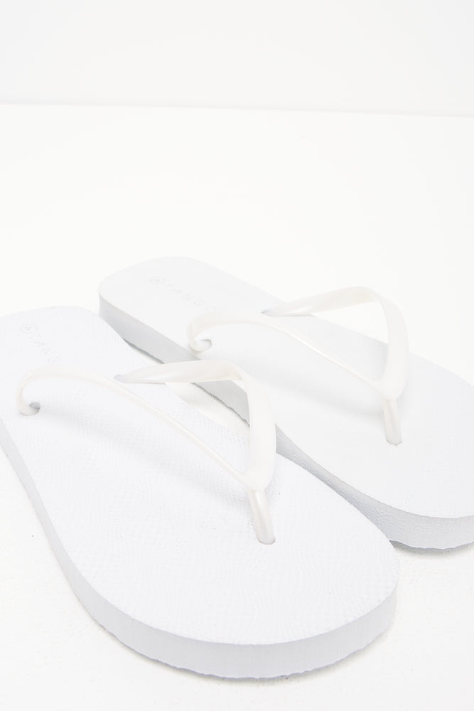 Plain Flip Flop White (1)