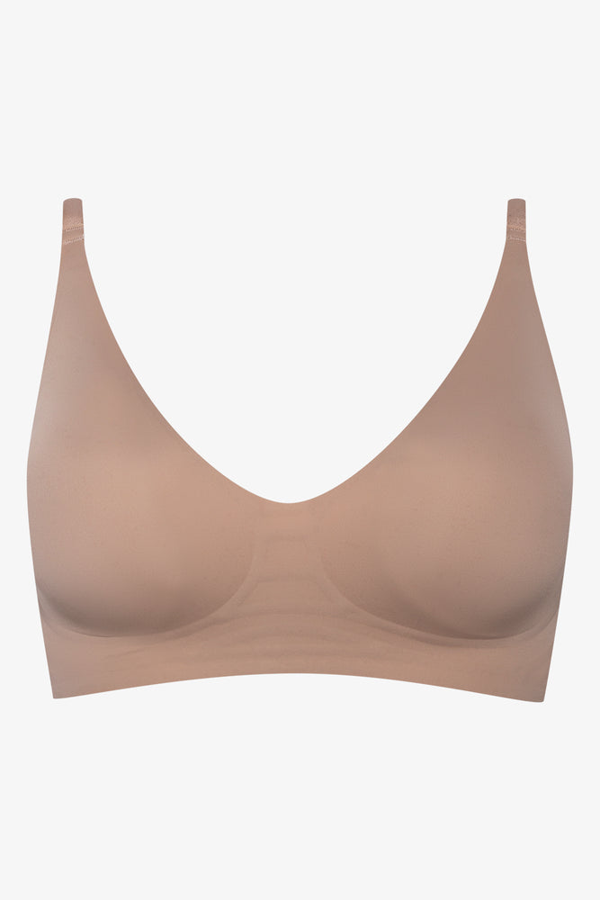 Bonded Wire Free Bralette Natural