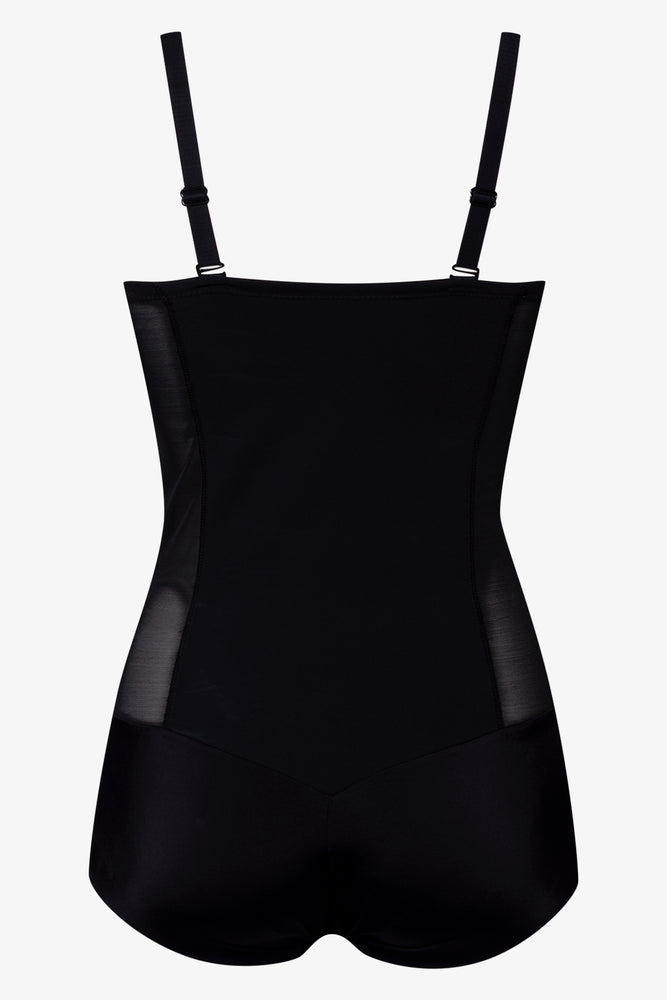 Shapewear Power Mesh Firm Control Bodysuit Black (1)