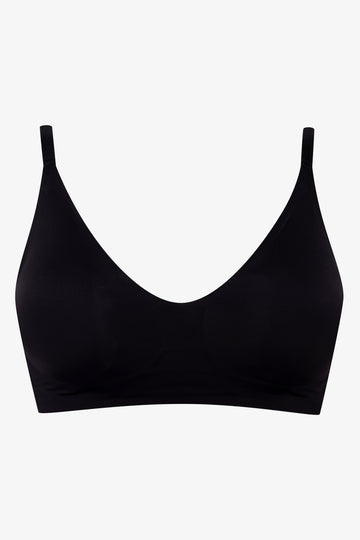 Bonded Wire Free Bralette Black