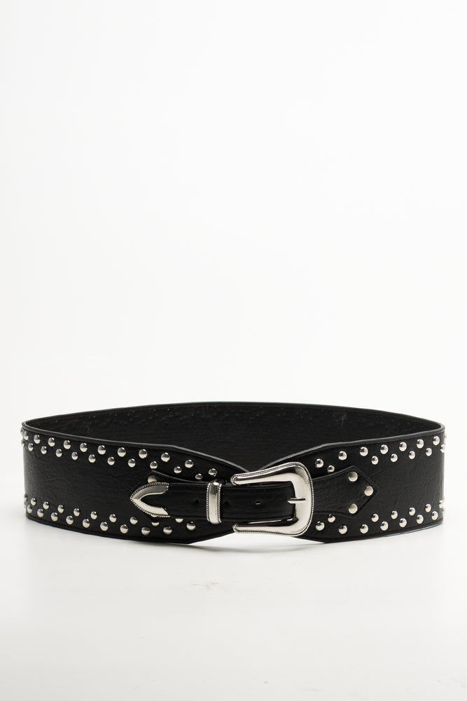 Stud Waist Belt Black