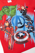 Avengers Short Sleeve T-Shirt Red (1)