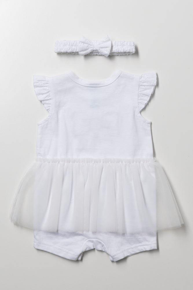 Tutu Romper Set White (3)