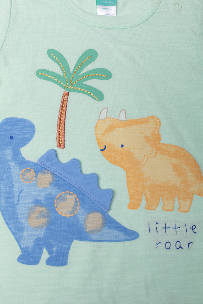 Dino Romper Set Green