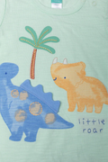 Dino Romper Set Green (1)