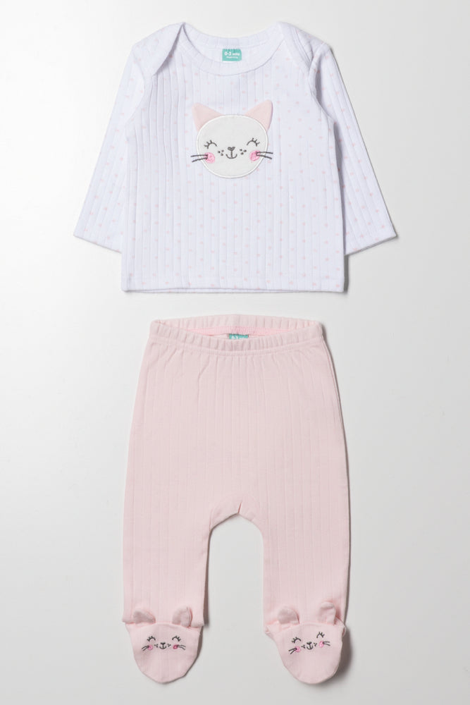 Cat Rib Set Pink