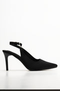 Sling Back Heels Black (1)