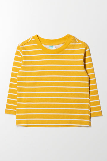 Long Sleeve Stripe T-Shirt Yellow
