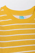 Long Sleeve Stripe T-Shirt Yellow (1)