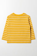 Long Sleeve Stripe T-Shirt Yellow (2)