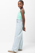 Check Seamless Vest Aqua (1)