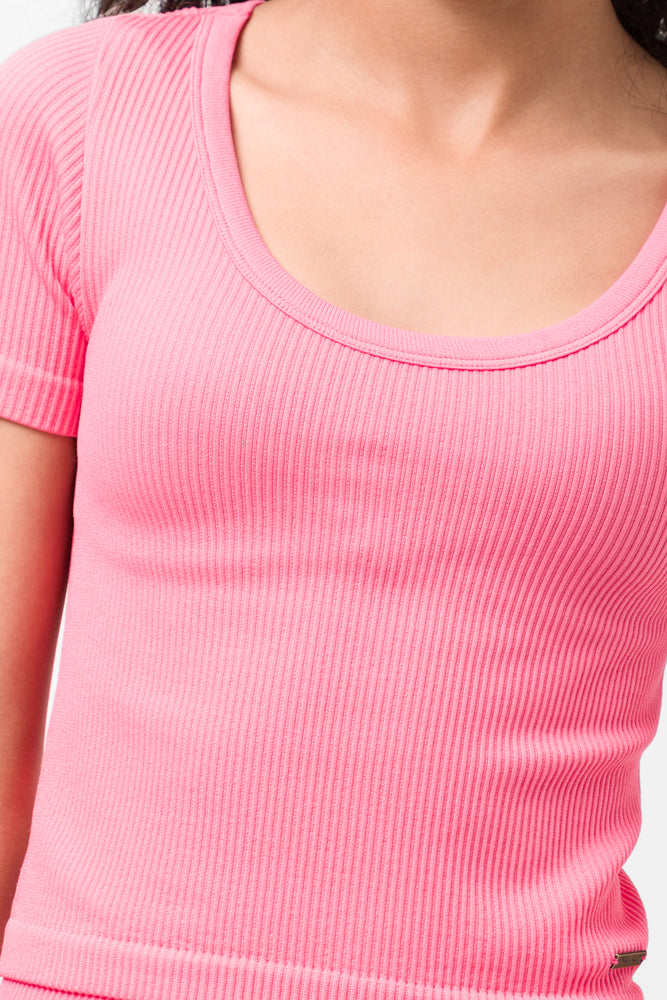 Seamless T-Shirt Pink (3)