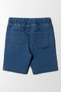 SHORTS DENIM PULL ON MED BLUE (2)