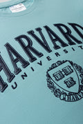 Harvard Boxy Short Sleeve T-Shirt Aqua (1)