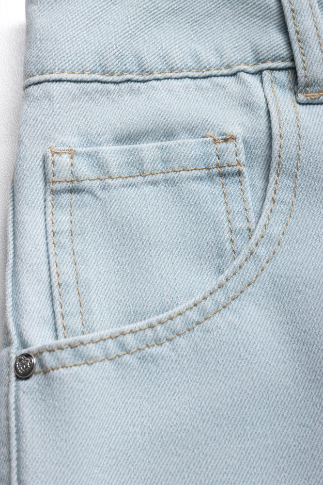 Cheeky Denim Shorts Blue (1)