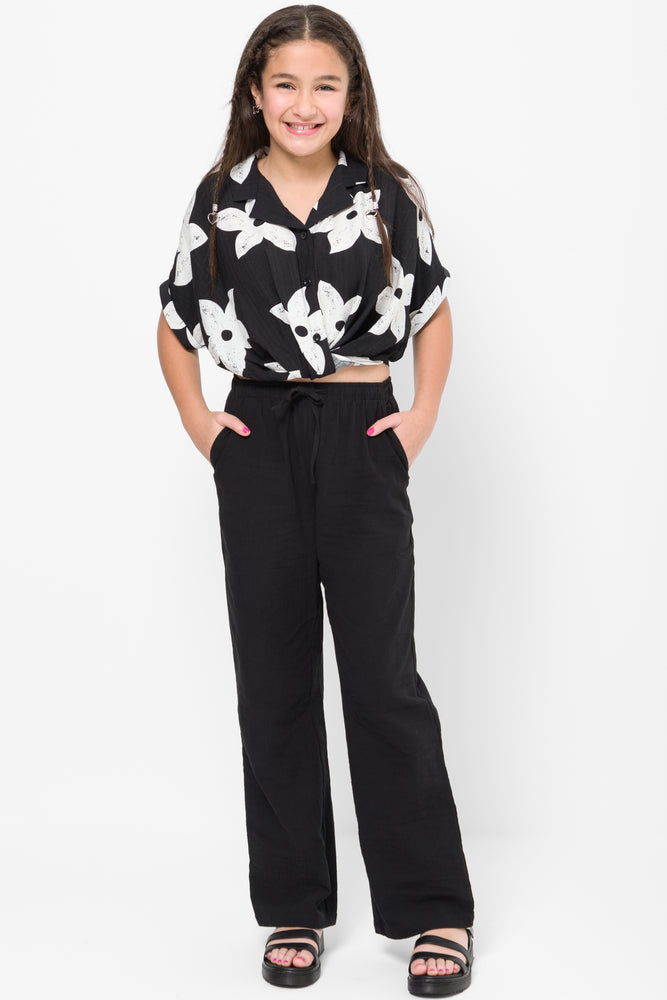 Pull On Pants Black