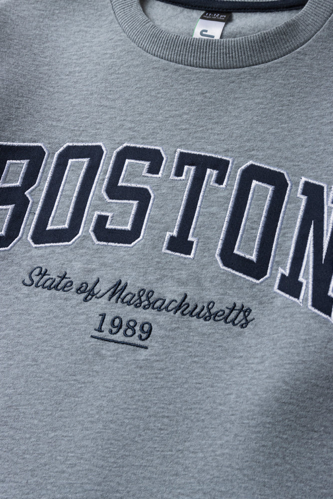 Boston Crew Neck Tracktop Grey (1)