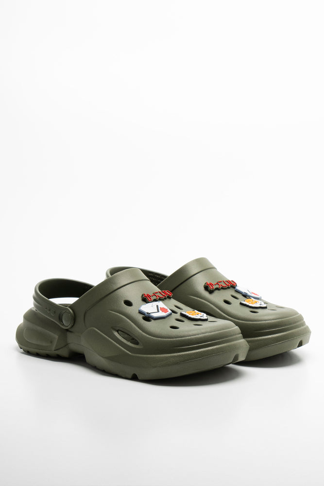 Charm Clogs Green