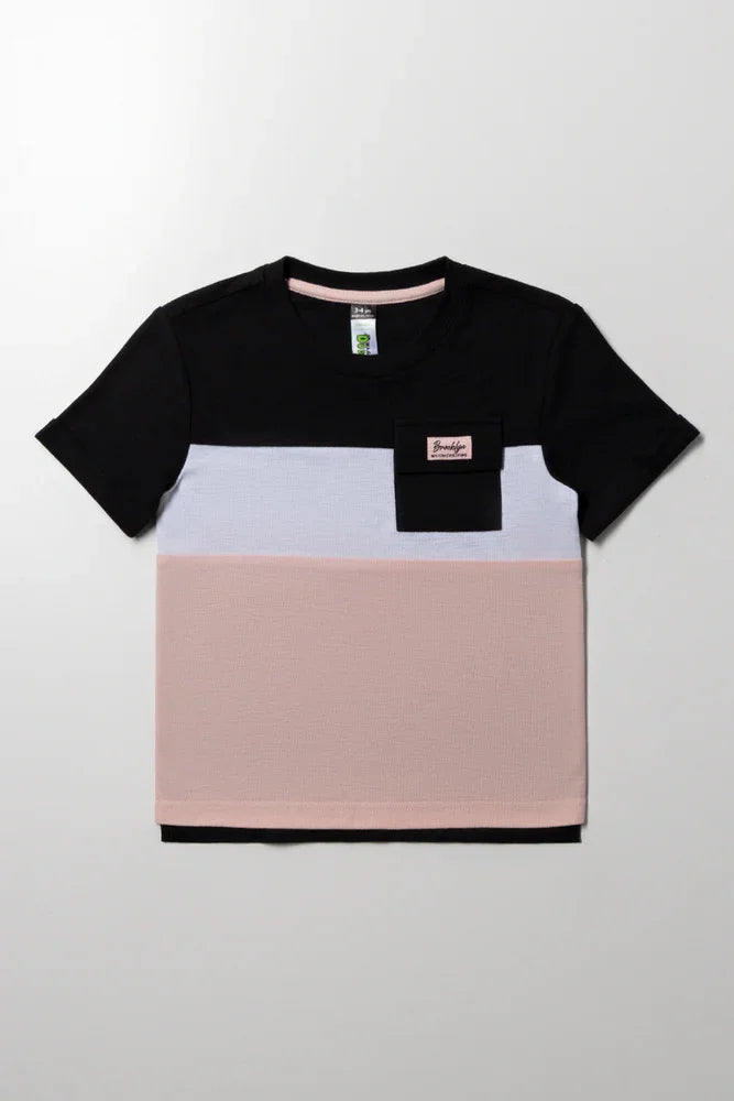 ColourBlock T-Shirt Pink