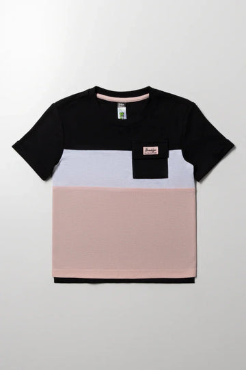 ColourBlock T-Shirt Pink