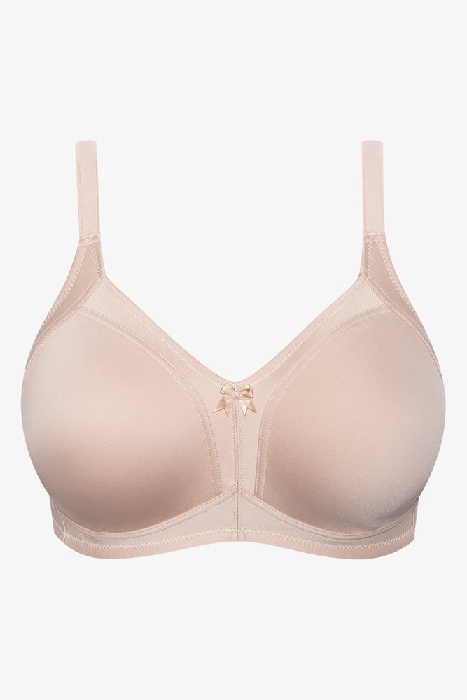 2 Pack Smooth Non Padded Wirefree Bra Navy And Natural (1)