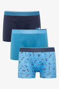 3 Pack Surfer Dude Boxers Blue (3)