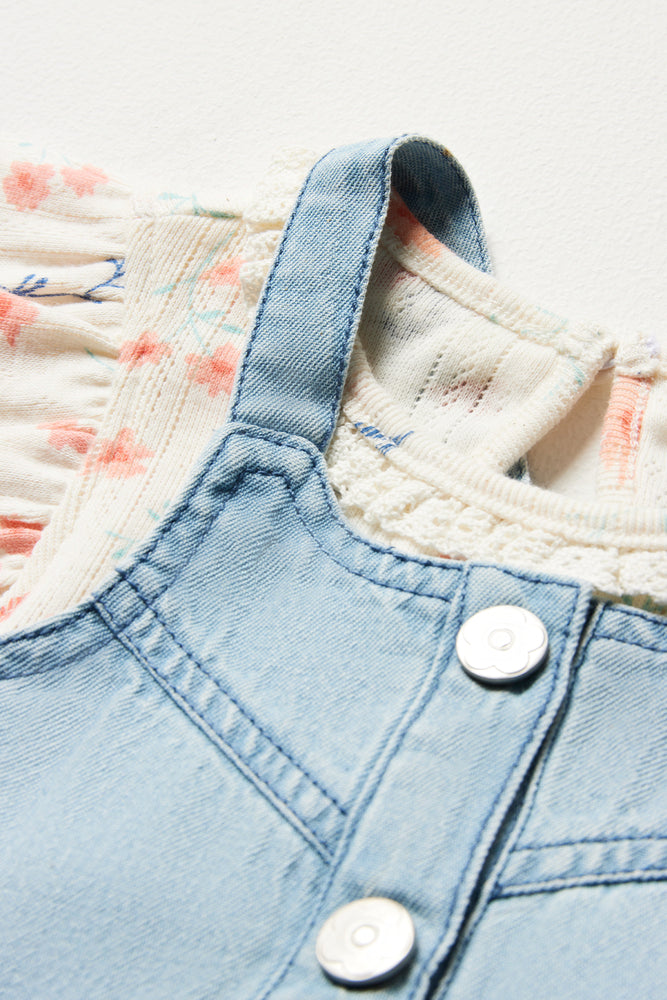 A-Line Denim Pinni Set Light Blue (4)