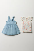 A-Line Denim Pinni Set Light Blue (6)