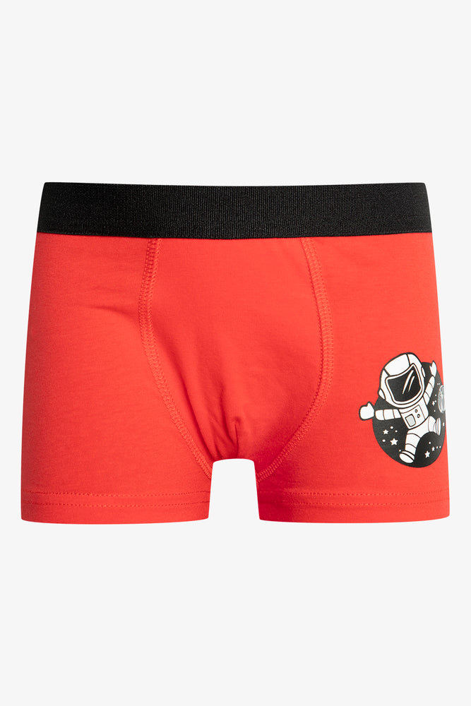 3 Pack Space Boxers Red (3)