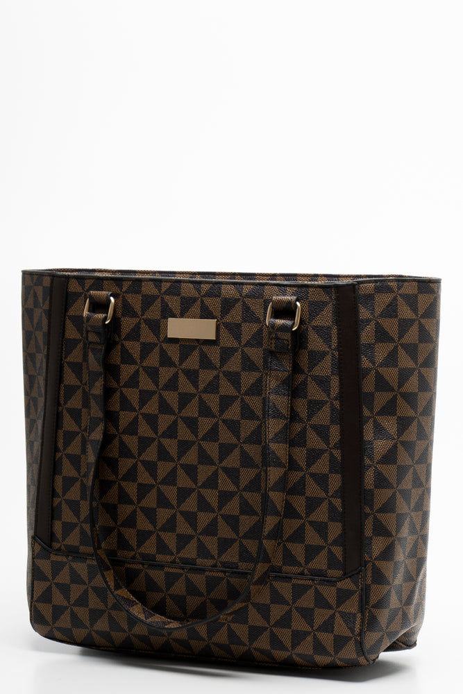 Tote Shopper Bag Brown