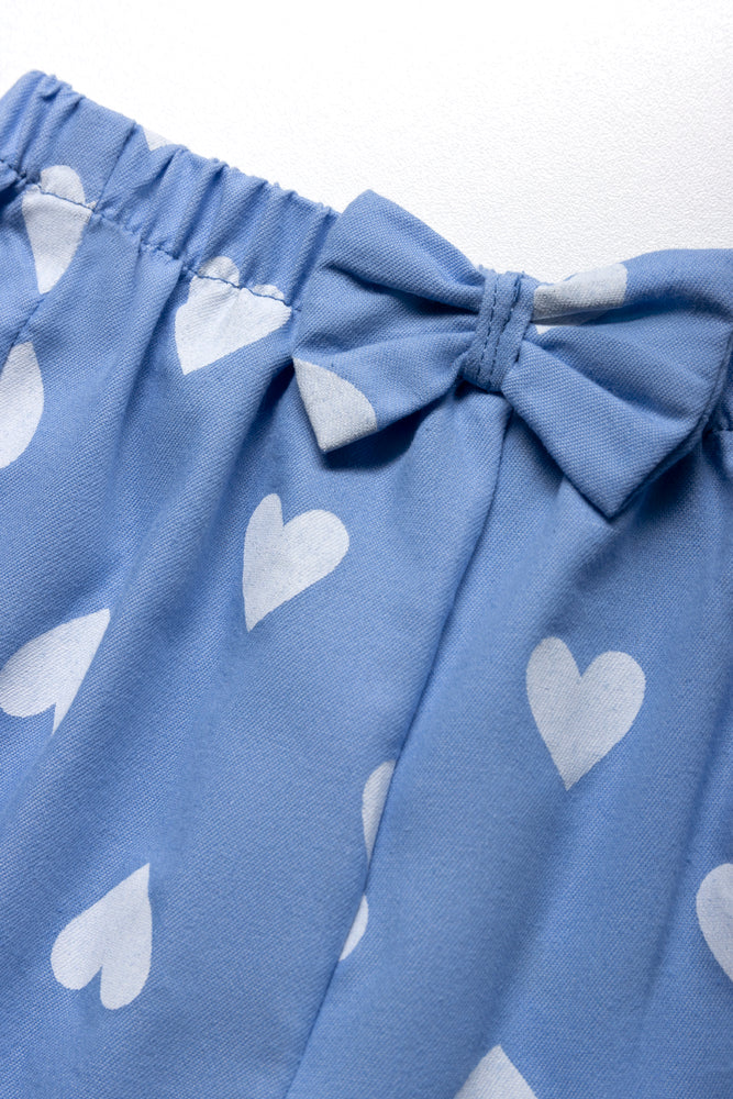 Side Frill Shorts Blue