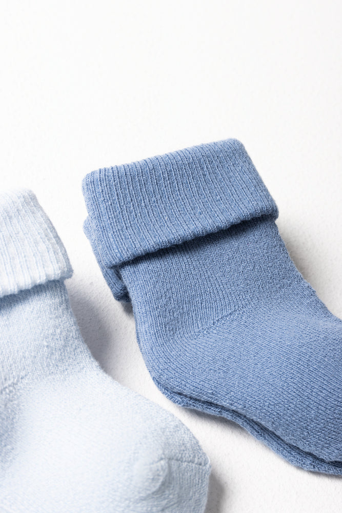 2 Pack Socks Clear Sky And Coronet Blue (1)