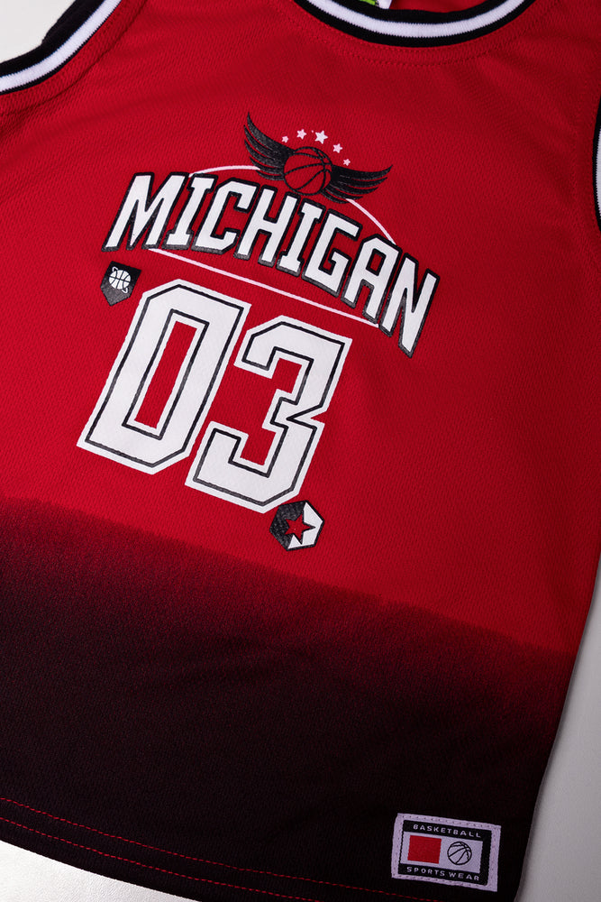 2 Piece Basketball Set Red